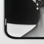 Audrey Hepburn Portrait, Black and White Vintage  Laptop Sleeve Gallery Image 3