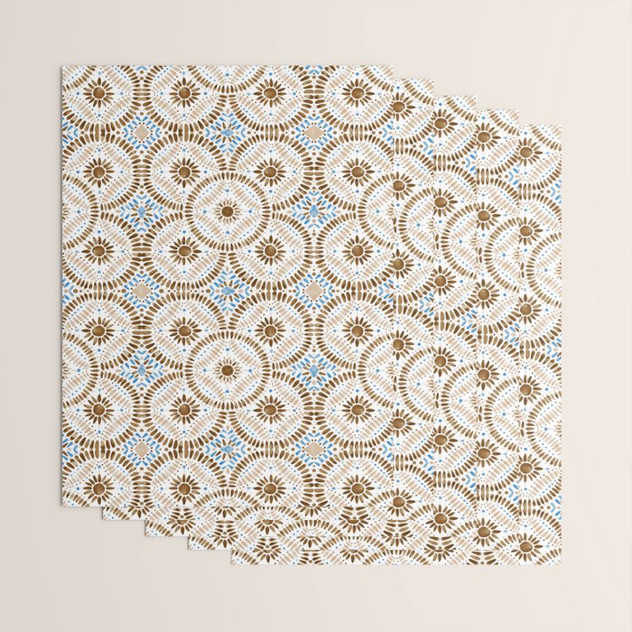 Rustic Tile Mandala A Wrapping Paper Gallery Image 3