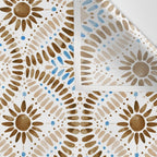 Rustic Tile Mandala A Wall Tapestry Gallery Image 3