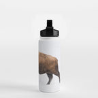 Buffalo In The Snow Water Bottle Gallery Image 2