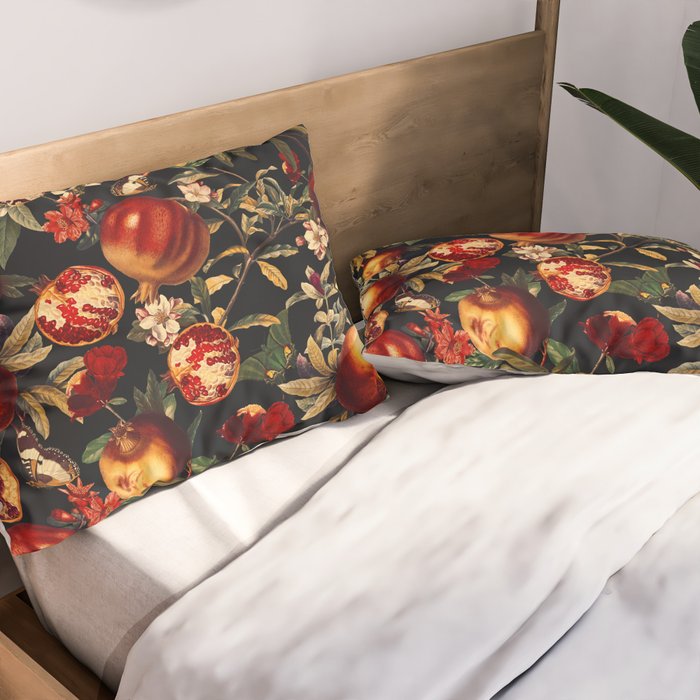 Pomegranate Garden II - Night Pillow Sham Gallery Image 2