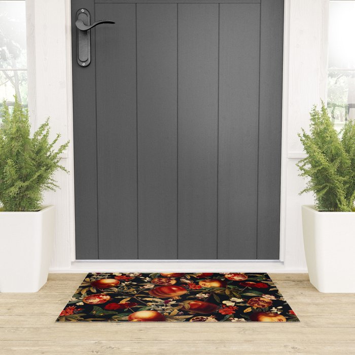 Pomegranate Garden II - Night Welcome Mat Gallery Image 3
