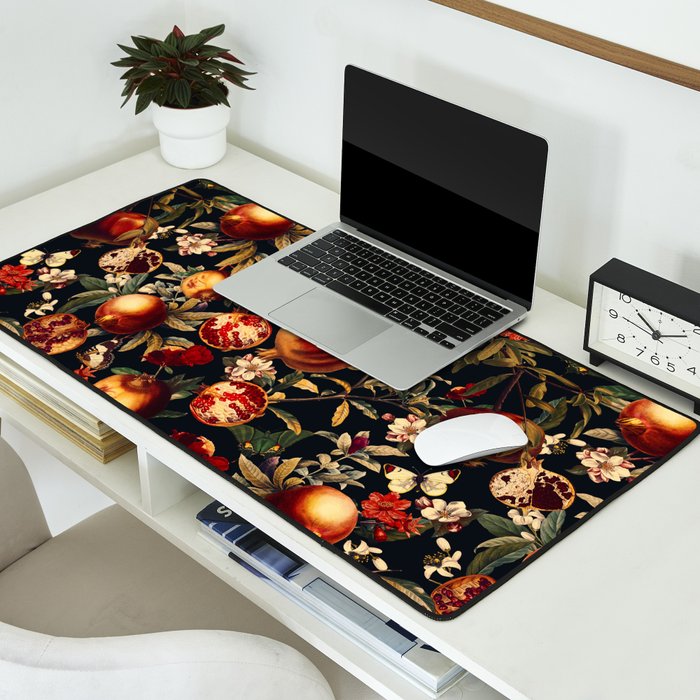 Pomegranate Garden II - Night Desk Mat Gallery Image 2
