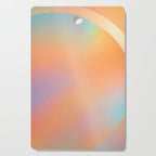 The Ring, Pastel Soft Gradient Shading, Geometrical Circle of Life Graphic, Digital Shapes Eclectic Modern, Futuristic Mindful Eclectic Meditation, Bohemian Yoga Spiritual Cutting Board Gallery Image 1