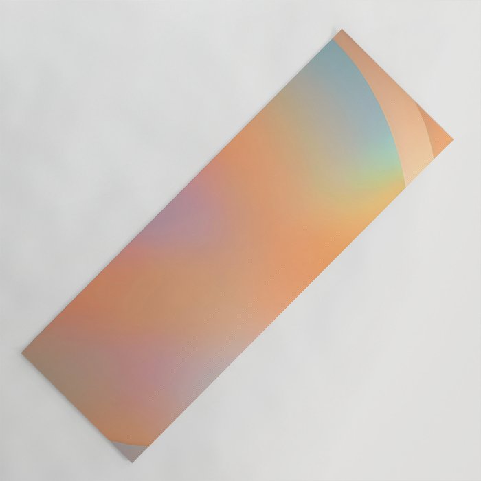 The Ring, Pastel Soft Gradient Shading, Geometrical Circle of Life Graphic, Digital Shapes Eclectic Modern, Futuristic Mindful Eclectic Meditation, Bohemian Yoga Spiritual Yoga Mat Gallery Image 1