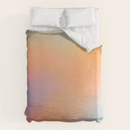 The Ring, Pastel Soft Gradient Shading, Geometrical Circle of Life Graphic, Digital Shapes Eclectic Modern, Futuristic Mindful Eclectic Meditation, Bohemian Yoga Spiritual Duvet Cover Gallery Image 6