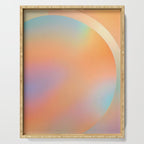 The Ring, Pastel Soft Gradient Shading, Geometrical Circle of Life Graphic, Digital Shapes Eclectic Modern, Futuristic Mindful Eclectic Meditation, Bohemian Yoga Spiritual Serving Tray Gallery Image 1