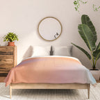 The Ring, Pastel Soft Gradient Shading, Geometrical Circle of Life Graphic, Digital Shapes Eclectic Modern, Futuristic Mindful Eclectic Meditation, Bohemian Yoga Spiritual Comforter Gallery Image 3