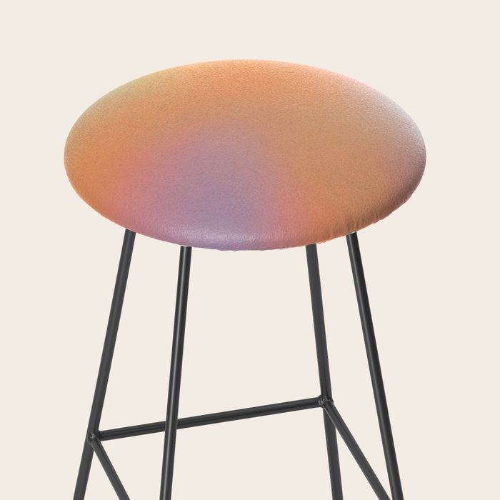 The Ring, Pastel Soft Gradient Shading, Geometrical Circle of Life Graphic, Digital Shapes Eclectic Modern, Futuristic Mindful Eclectic Meditation, Bohemian Yoga Spiritual Stool Gallery Image 2