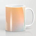 The Ring, Pastel Soft Gradient Shading, Geometrical Circle of Life Graphic, Digital Shapes Eclectic Modern, Futuristic Mindful Eclectic Meditation, Bohemian Yoga Spiritual Coffee Mug Gallery Image 1
