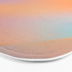 The Ring, Pastel Soft Gradient Shading, Geometrical Circle of Life Graphic, Digital Shapes Eclectic Modern, Futuristic Mindful Eclectic Meditation, Bohemian Yoga Spiritual Bath Mat Gallery Image 3