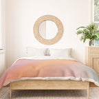The Ring, Pastel Soft Gradient Shading, Geometrical Circle of Life Graphic, Digital Shapes Eclectic Modern, Futuristic Mindful Eclectic Meditation, Bohemian Yoga Spiritual Duvet Cover Gallery Image 3