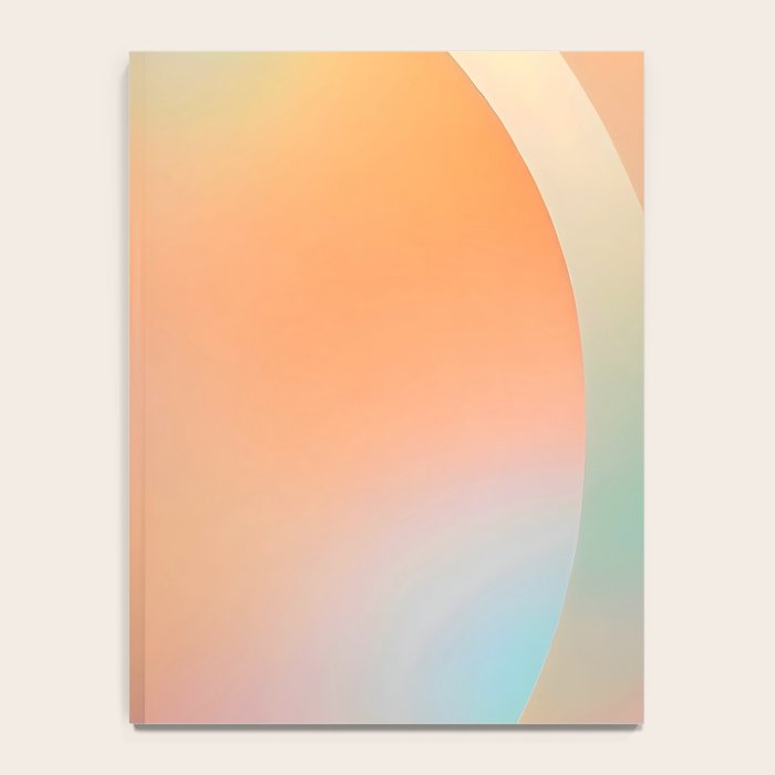 The Ring, Pastel Soft Gradient Shading, Geometrical Circle of Life Graphic, Digital Shapes Eclectic Modern, Futuristic Mindful Eclectic Meditation, Bohemian Yoga Spiritual Notebook Gallery Image 4
