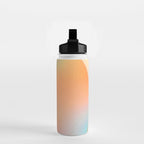 The Ring, Pastel Soft Gradient Shading, Geometrical Circle of Life Graphic, Digital Shapes Eclectic Modern, Futuristic Mindful Eclectic Meditation, Bohemian Yoga Spiritual Water Bottle Gallery Image 2