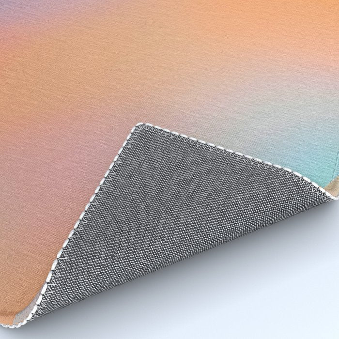 The Ring, Pastel Soft Gradient Shading, Geometrical Circle of Life Graphic, Digital Shapes Eclectic Modern, Futuristic Mindful Eclectic Meditation, Bohemian Yoga Spiritual Rug Gallery Image 4