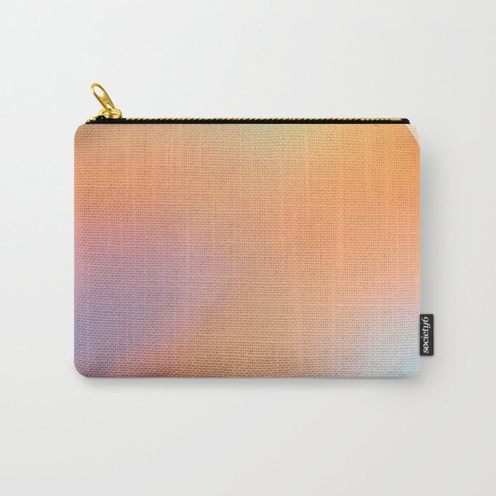 The Ring, Pastel Soft Gradient Shading, Geometrical Circle of Life Graphic, Digital Shapes Eclectic Modern, Futuristic Mindful Eclectic Meditation, Bohemian Yoga Spiritual Carry All Pouch Gallery Image 1