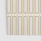 Minimalist Scandi Geometric Geo Box Striped Pattern in Cream Mustard Gold Charcoal Poster Gallery Image 3