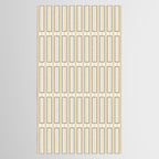 Minimalist Scandi Geometric Geo Box Striped Pattern in Cream Mustard Gold Charcoal Tablecloth Gallery Image 2