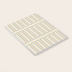 Minimalist Scandi Geometric Geo Box Striped Pattern in Cream Mustard Gold Charcoal Notebook Gallery Image 3