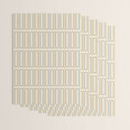 Minimalist Scandi Geometric Geo Box Striped Pattern in Cream Mustard Gold Charcoal Wrapping Paper Gallery Image 3