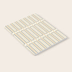 Minimalist Scandi Geometric Geo Box Striped Pattern in Cream Mustard Gold Charcoal Notebook Gallery Image 2