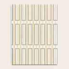 Minimalist Scandi Geometric Geo Box Striped Pattern in Cream Mustard Gold Charcoal Notebook Gallery Image 4