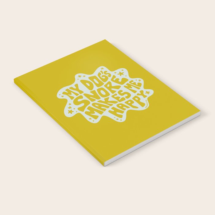 My Dogs Snore Makes Me Happy in Green Notebook Gallery Image 2
