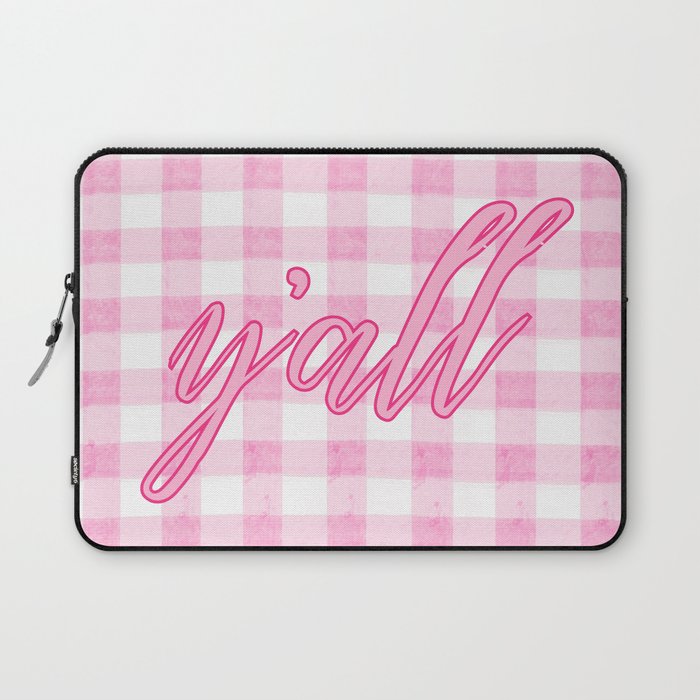 Y'all Pink Laptop Sleeve Gallery Image 1