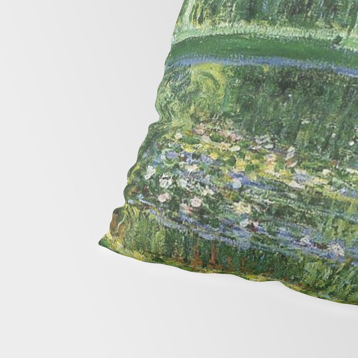 Water Lilies and Japanese Footbridge, Claude Monet Pillow Sham Gallery Image 4