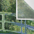 Water Lilies and Japanese Footbridge, Claude Monet Wall Tapestry Gallery Image 3