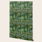 Water Lilies and Japanese Footbridge, Claude Monet Wallpaper Gallery Image 2
