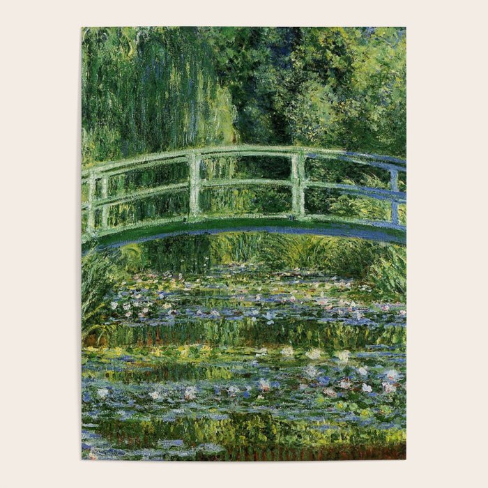 Water Lilies and Japanese Footbridge, Claude Monet Poster Gallery Image 4
