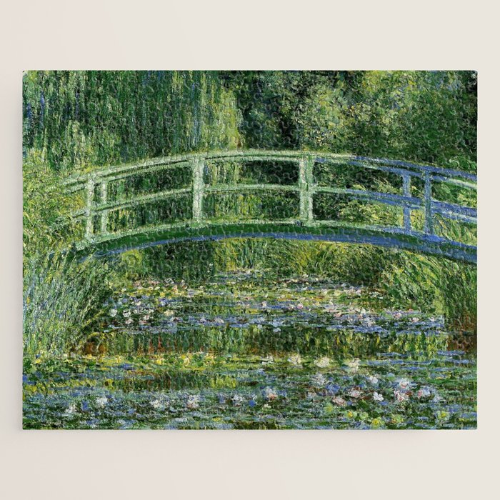 Water Lilies and Japanese Footbridge, Claude Monet Jigsaw Puzzle Gallery Image 1