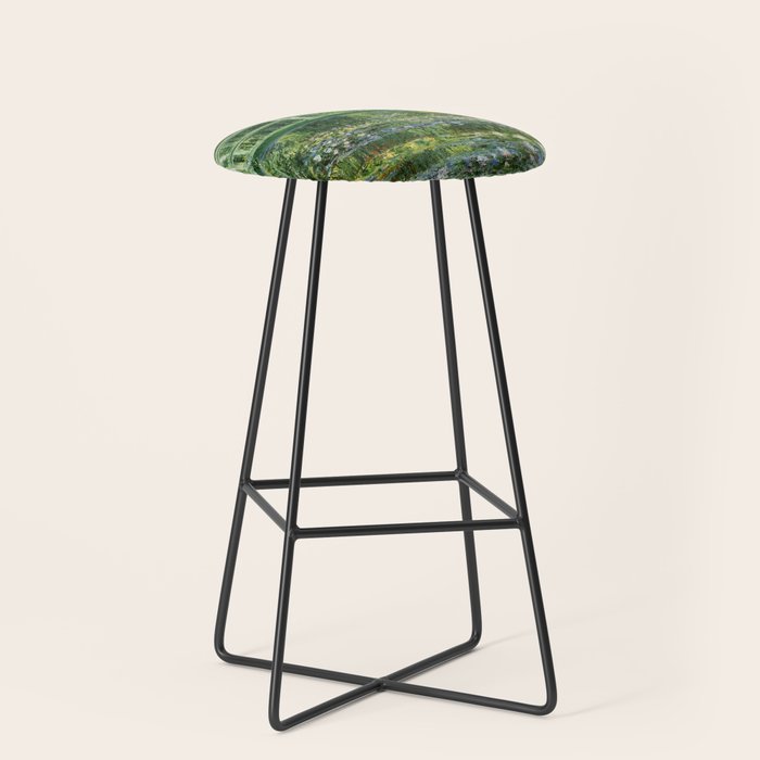 Water Lilies and Japanese Footbridge, Claude Monet Stool Gallery Image 1