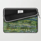 Water Lilies and Japanese Footbridge, Claude Monet Laptop Sleeve Gallery Image 2