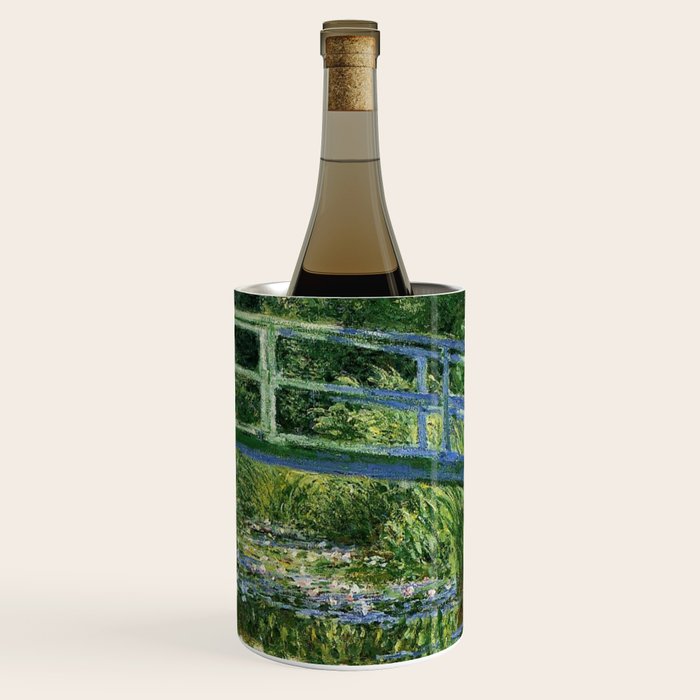 Water Lilies and Japanese Footbridge, Claude Monet Wine Chiller Gallery Image 3