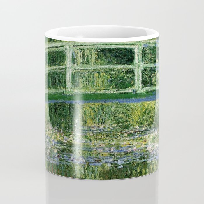 Water Lilies and Japanese Footbridge, Claude Monet Coffee Mug Gallery Image 4