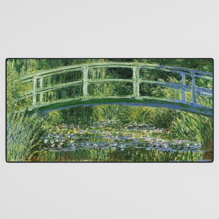 Water Lilies and Japanese Footbridge, Claude Monet Desk Mat Gallery Image 3
