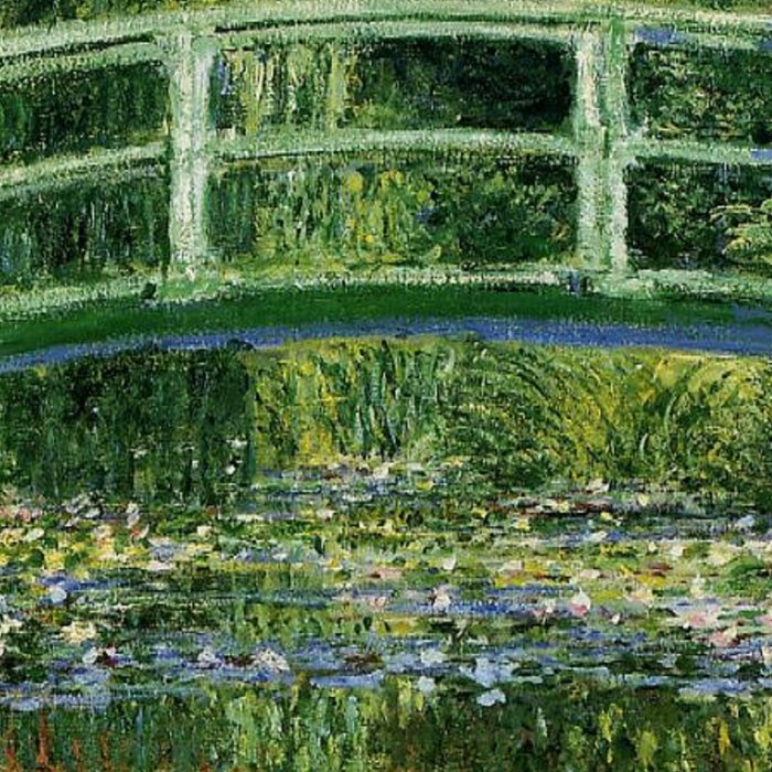 Water Lilies and Japanese Footbridge, Claude Monet Coffee Mug Gallery Image 2