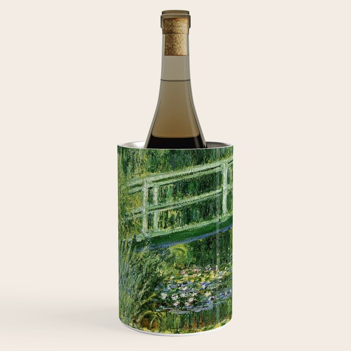Water Lilies and Japanese Footbridge, Claude Monet Wine Chiller Gallery Image 2