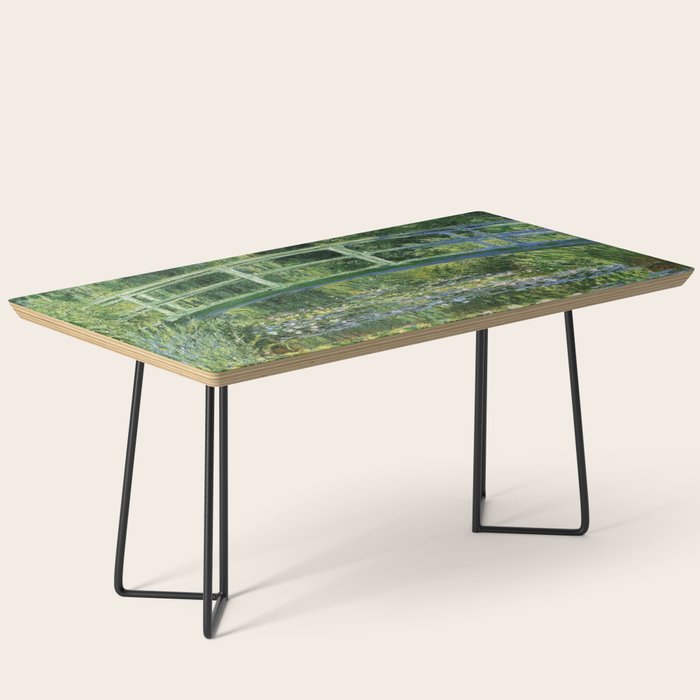 Water Lilies and Japanese Footbridge, Claude Monet Coffee Table Gallery Image 1