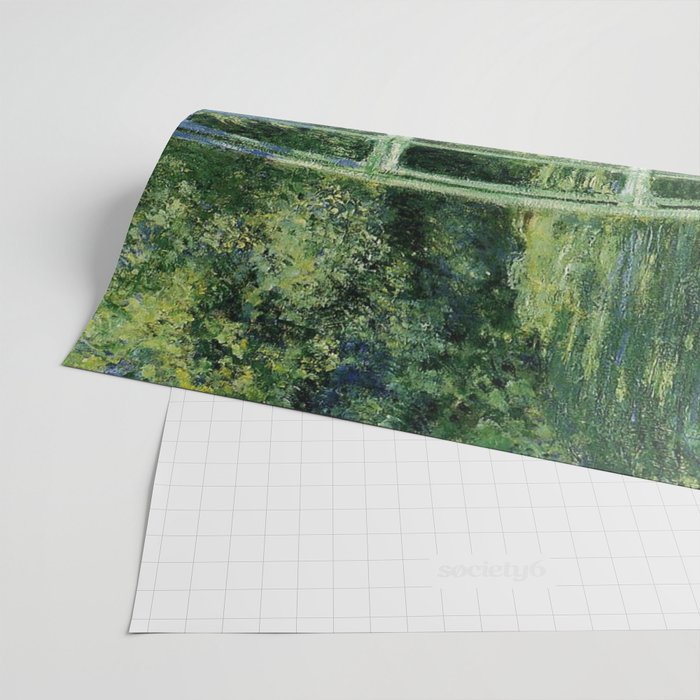 Water Lilies and Japanese Footbridge, Claude Monet Wrapping Paper Gallery Image 2
