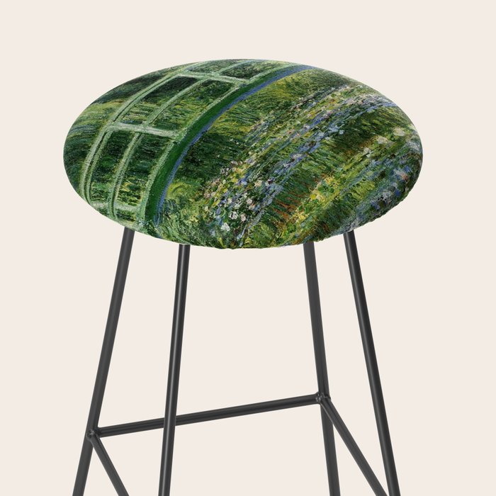 Water Lilies and Japanese Footbridge, Claude Monet Stool Gallery Image 2