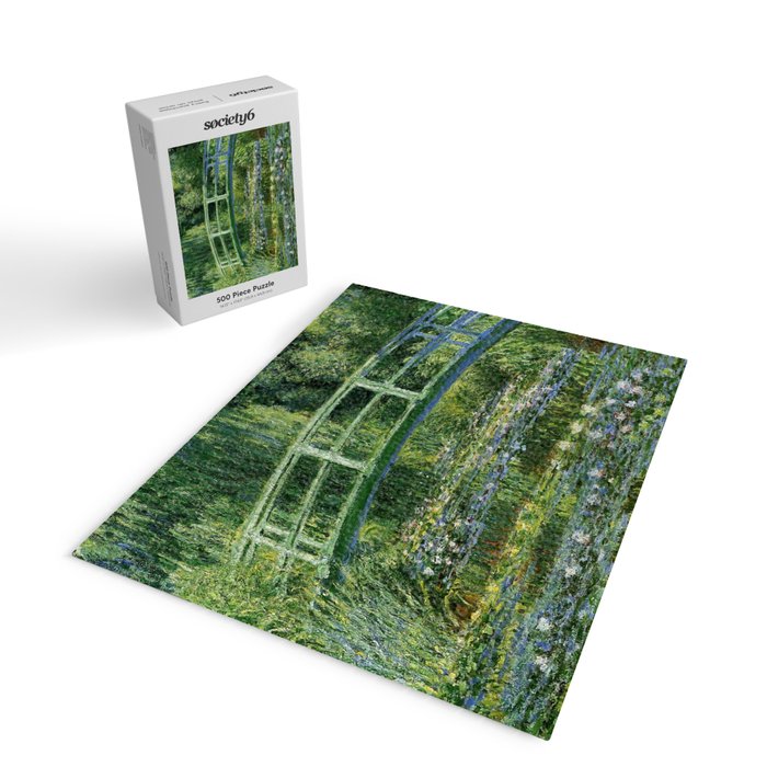 Water Lilies and Japanese Footbridge, Claude Monet Jigsaw Puzzle Gallery Image 2
