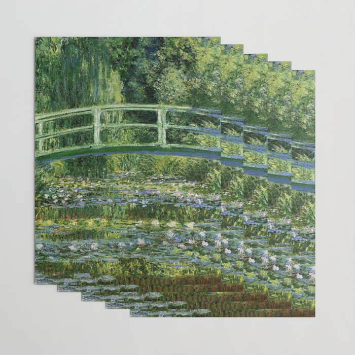 Water Lilies and Japanese Footbridge, Claude Monet Wrapping Paper Gallery Image 3