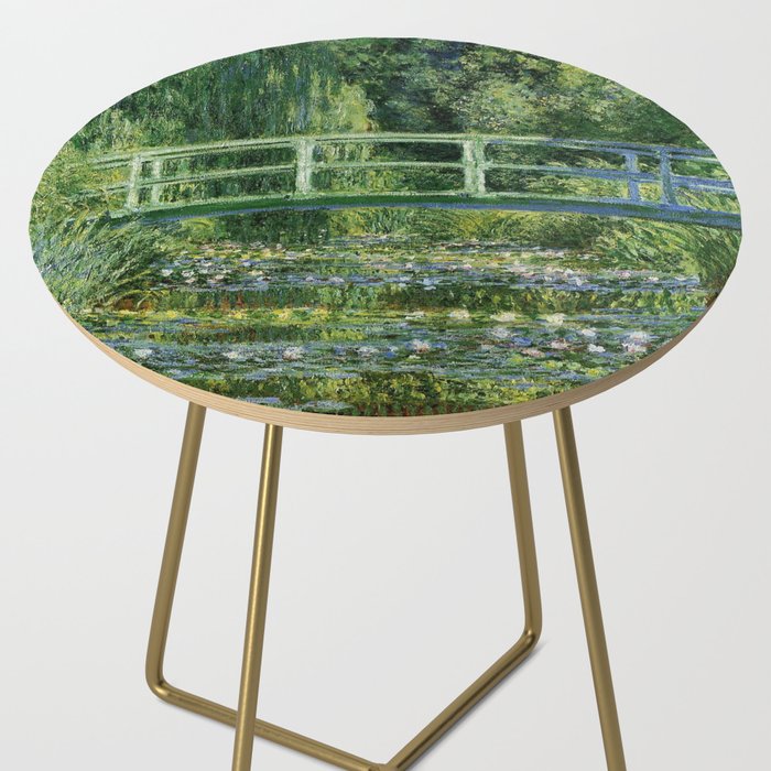 Water Lilies and Japanese Footbridge, Claude Monet Side Table Gallery Image 2
