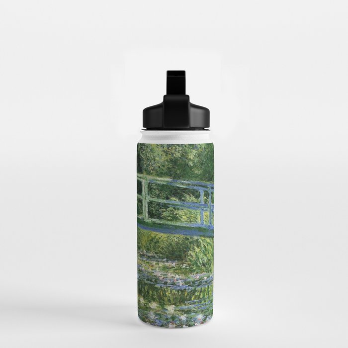 Water Lilies and Japanese Footbridge, Claude Monet Water Bottle Gallery Image 2