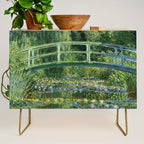 Water Lilies and Japanese Footbridge, Claude Monet Credenza Gallery Image 1