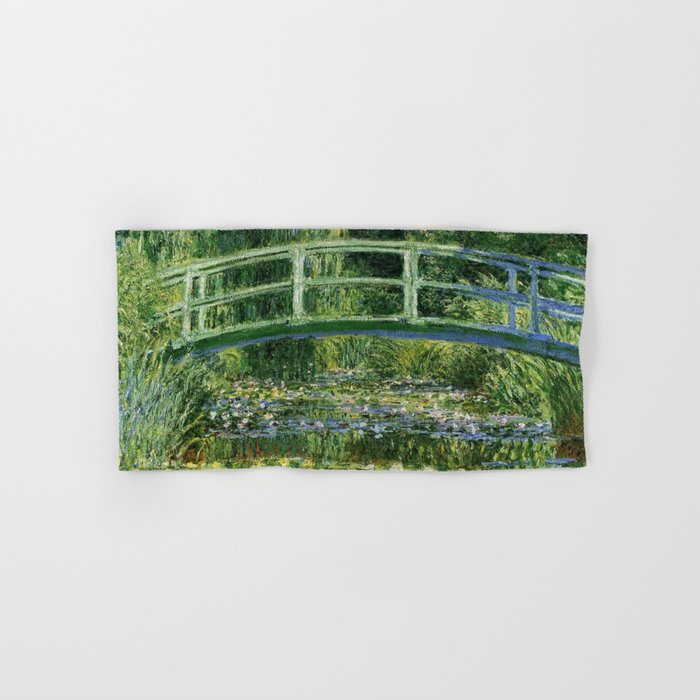 Water Lilies and Japanese Footbridge, Claude Monet Towels Gallery Image 1
