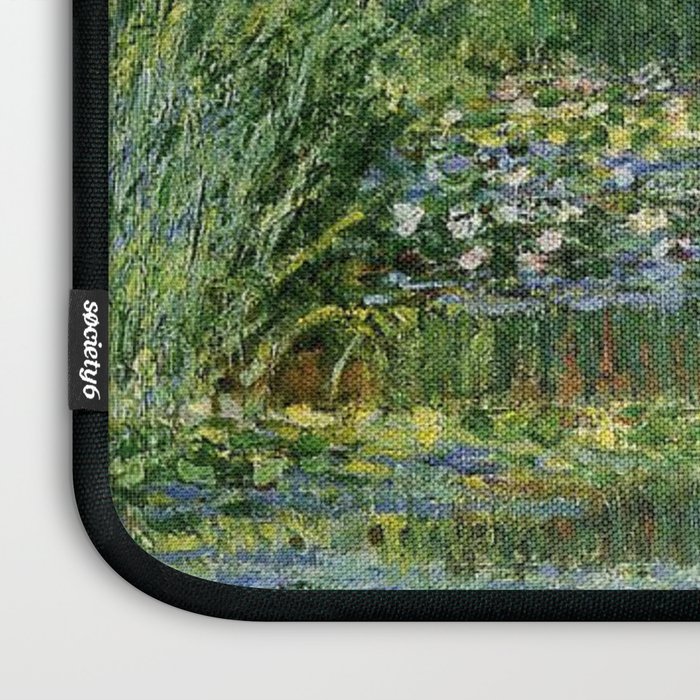 Water Lilies and Japanese Footbridge, Claude Monet Laptop Sleeve Gallery Image 3